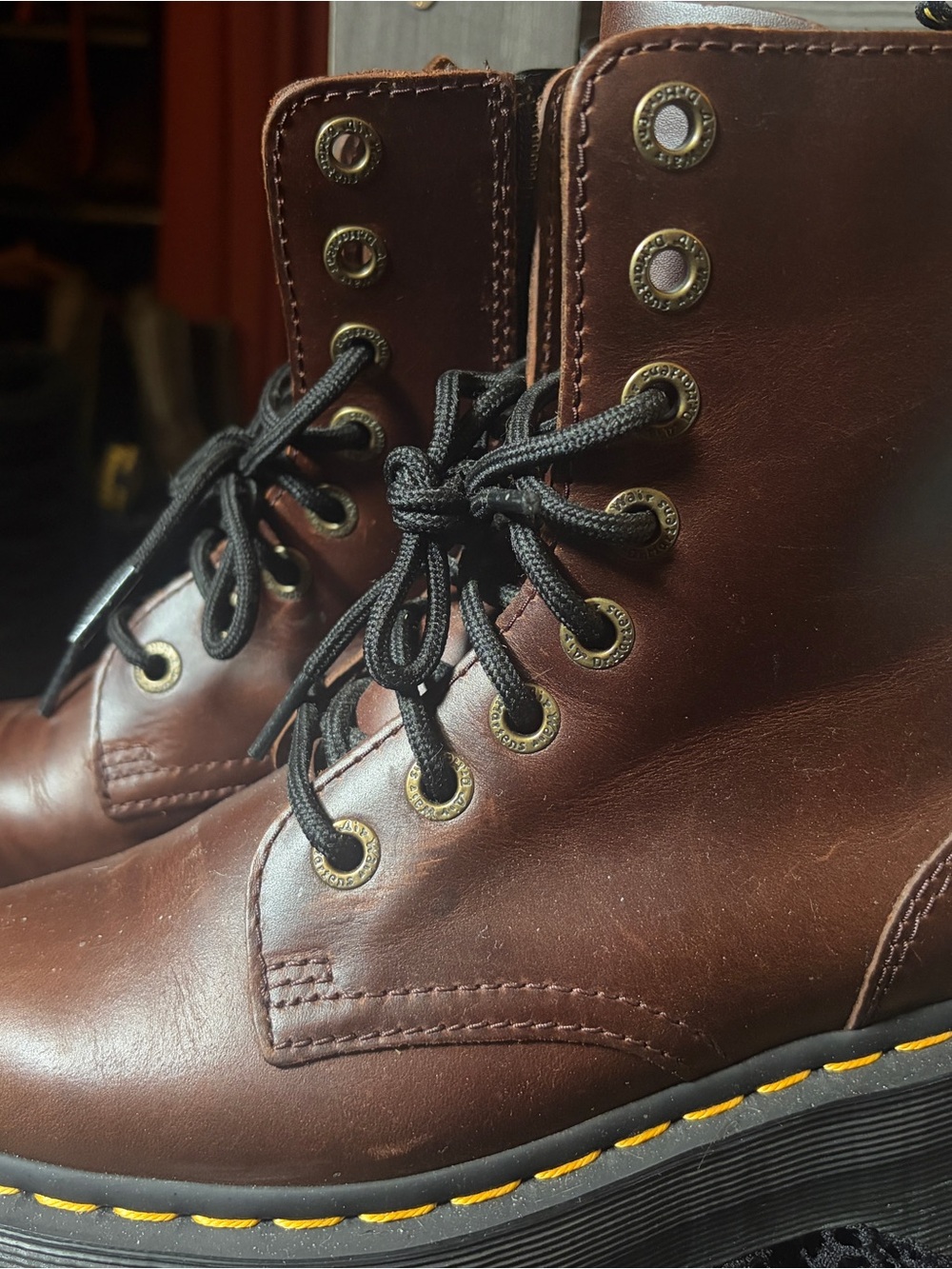 Dr Marten’s - Women’s - size 7 - brown Jadon platform boots with box
